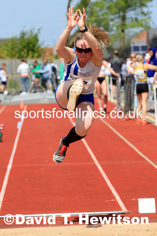 Women and Girls long jump, 2022 North Eastern Track and Field Champs., Middlesbrough. David T. Hewitson/Sports for All Pics